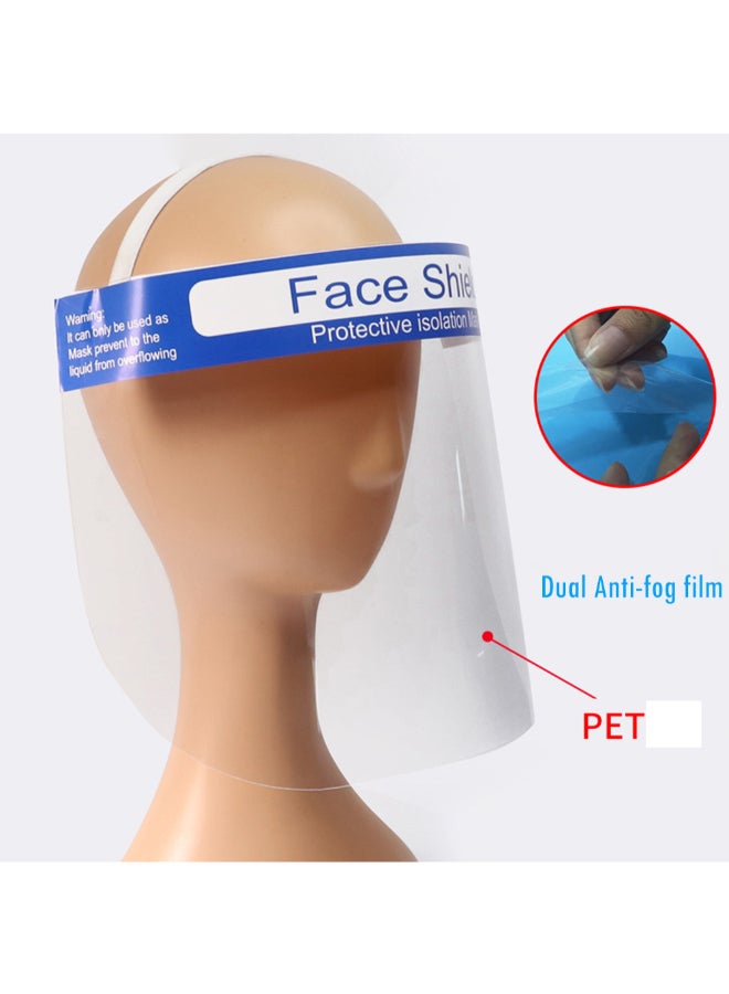 5-Piece Dustproof Adjustable Safety Full Face Shield Clear 32 x 4 x 22centimeter - Image 3