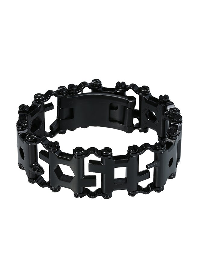 29 In 1 Multifunctional Spliced Bracelet Wearable Screwdriver Tool Black 10cm  - Image 1