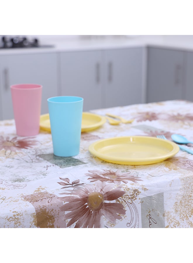 رويال فورد مفرش طاولة مستطيل بيج/ أخضر/ أصفر 60x90سم - Image 5