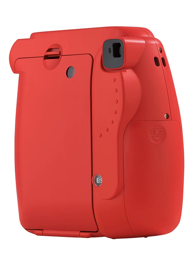 FUJIFILM - Instax Mini 8 Instant Film Camera Raspberry With 20 Sheets And Leather Carry Case - Image 1