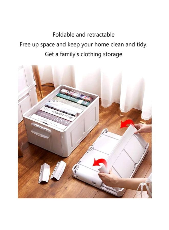 Royal Polar Foldable Plastic Storage Box White 22.6x34.4x47cm  - Image 3