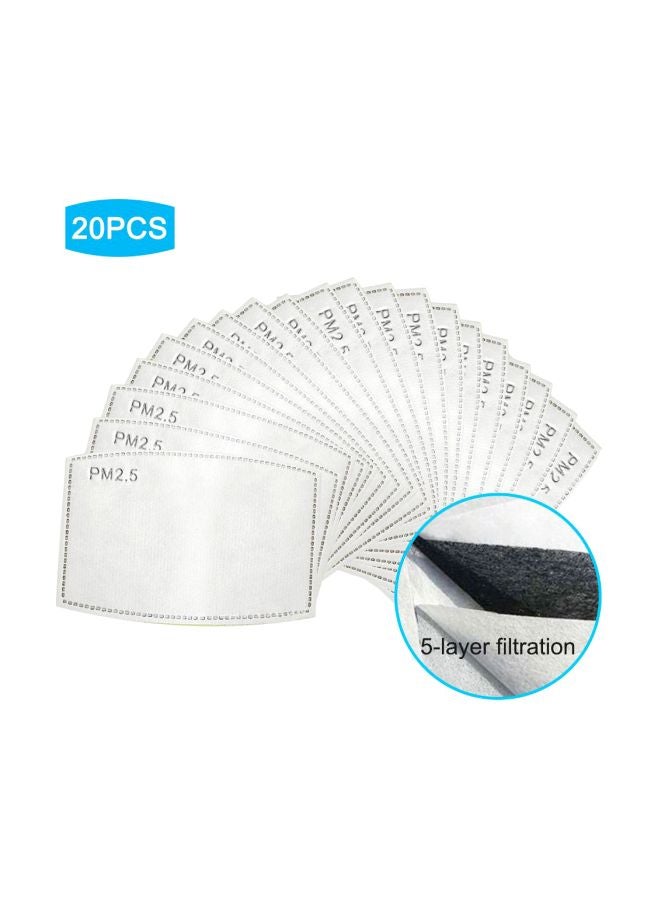 Generic 20-Piece Disposable Mouth Mask Inner Pad Filter  - Image 2