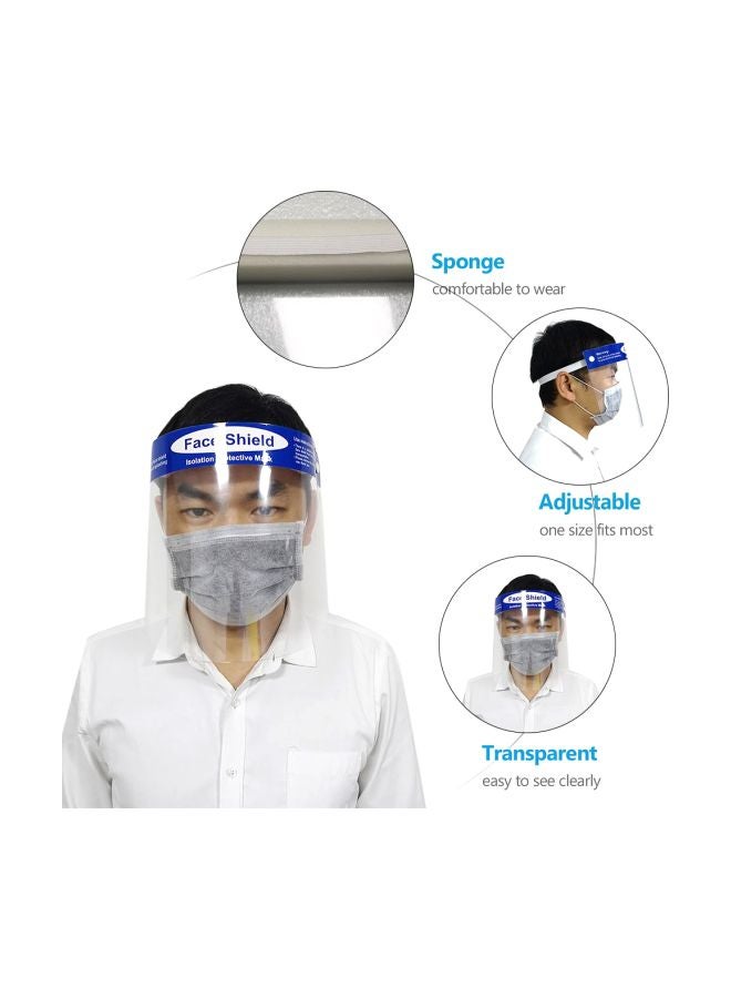 Dust Proof Protective Face Shield Clear 32x3x22cm - Image 4
