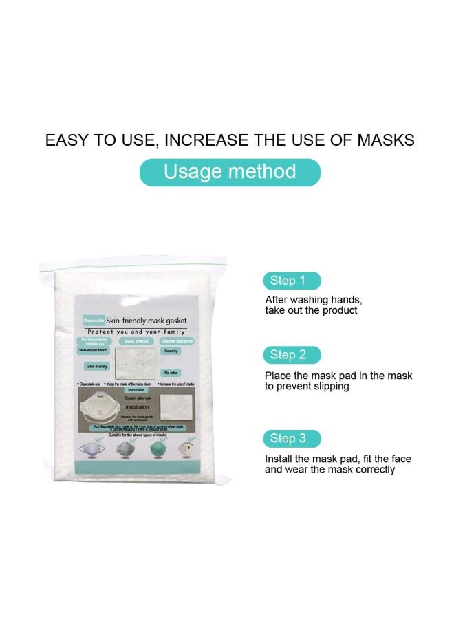 20-Piece Disposable Mask Gasket White 10x3x7cm  - Image 2