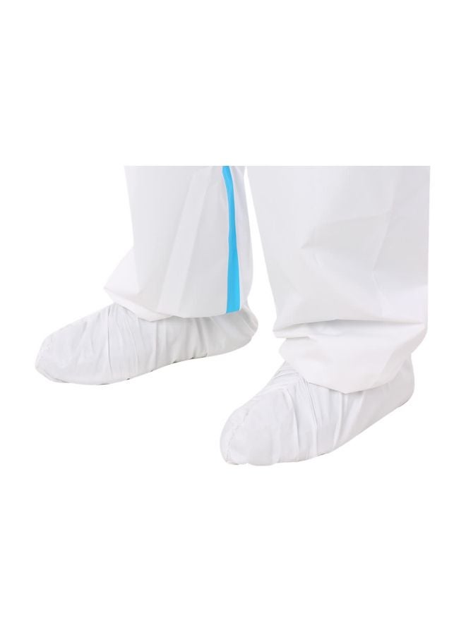 Disposable Anti-Epidemic Isolation Suit White/Blue XXL - Image 3