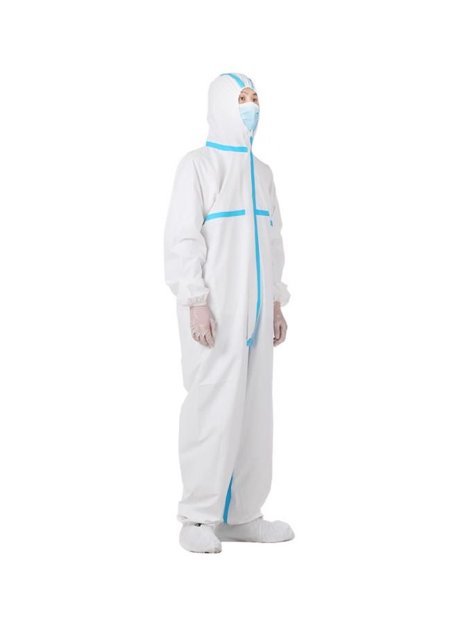 Disposable Anti-Epidemic Isolation Suit White/Blue XXL - Image 5