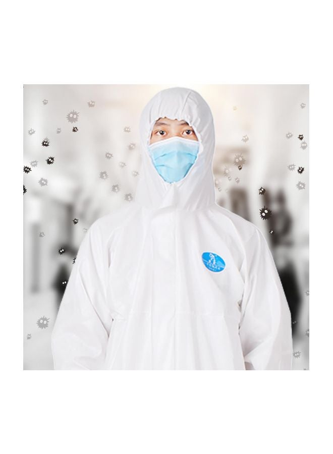 Disposable Anti-Epidemic Isolation Suit White L - Image 5