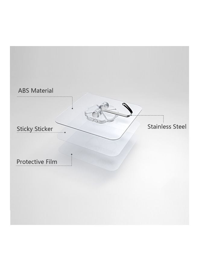 24-Piece Adhesive Hook Silver - Image 4
