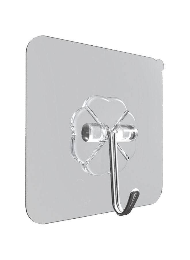 12-Piece Adhesive Hook Set Clear 11.8x6.7x7.3centimeter - Image 1