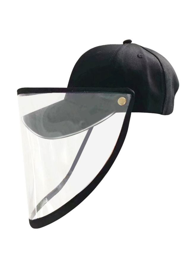 Detachable Sunhat Face Mask Black/Clear 25x4x15cm  - Image 3