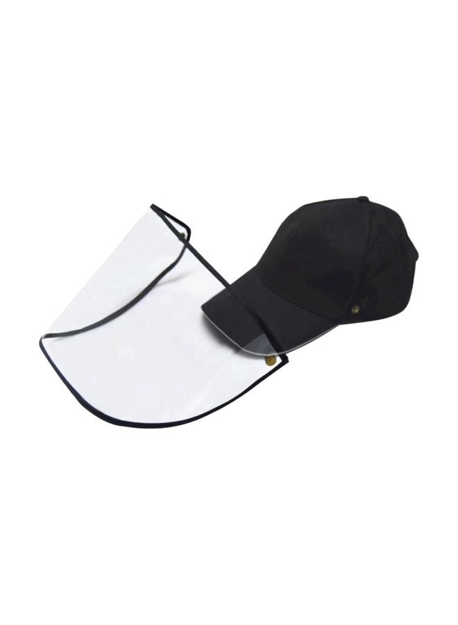 Detachable Sunhat Face Mask Black/Clear 25x4x15cm  - Image 2
