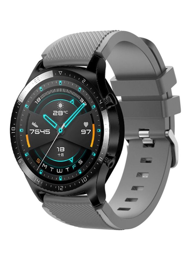 سوار بديل لساعة هواوي GT 2/ هونر ماجيك ووتش 2 مقاس 46 مم رمادي