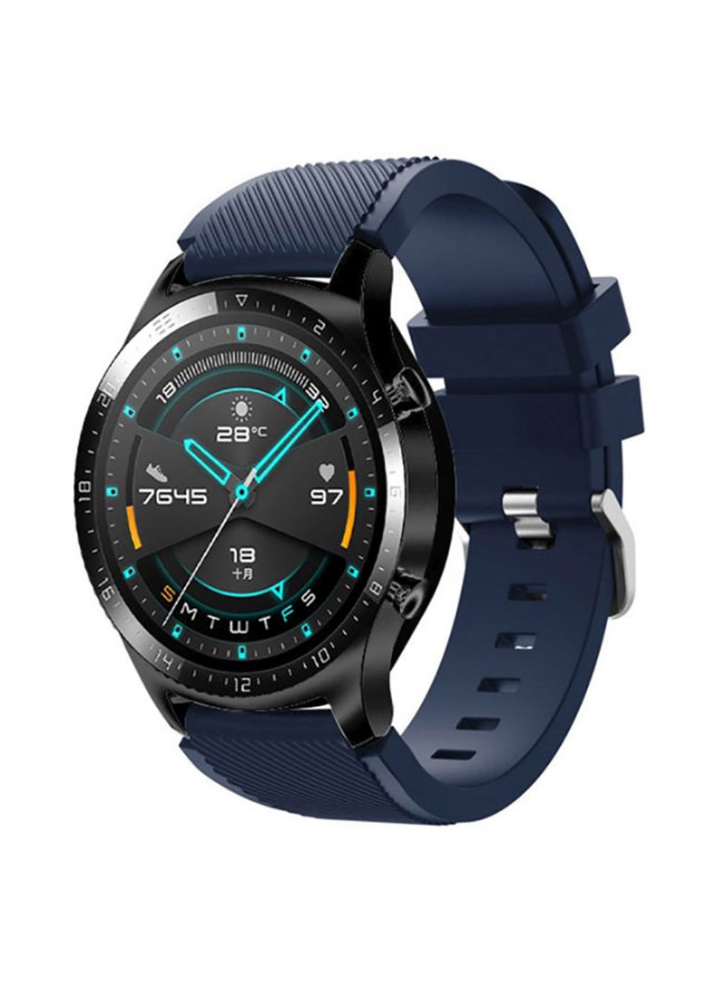 Replacement Band For Huawei Watch GT 2/Honor MagicWatch 2 46mm Dark Blue - Image 2