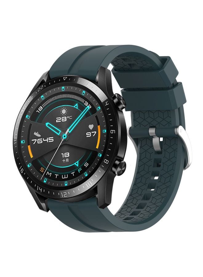 Replacement Strap For Huawei Watch GT 2/Honor MagicWatch 2 46 mm Dark Green - Image 3