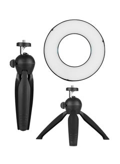 Generic 3-Mode Portable LED Ring Light Lamp Black  - Image 1