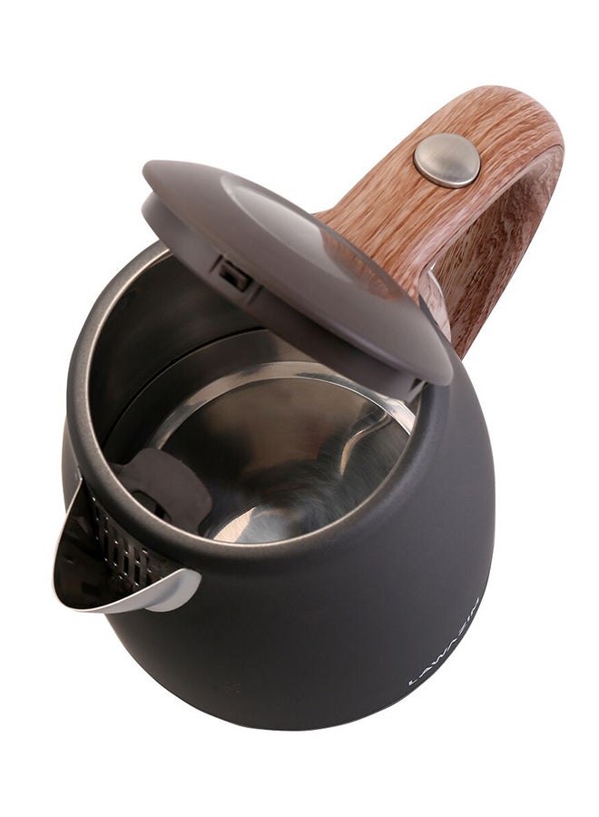 LAWAZIM Stainless Steel Electric Kettle 1.7 L 2200.0 W 05-2205-01 Grey/Brown  - Image 2