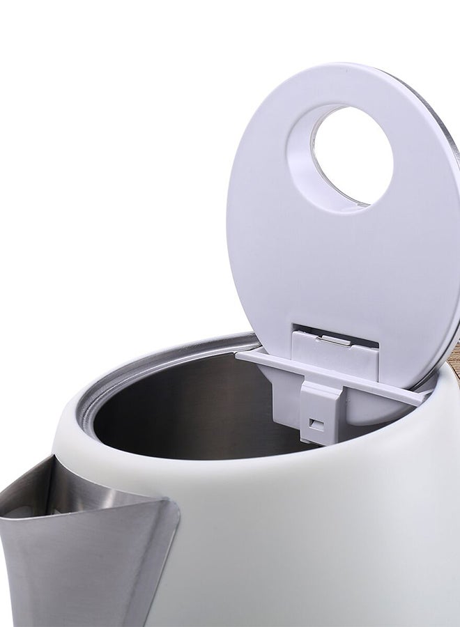 LAWAZIM Stainless Steel Electric Kettle 1.7 L 2200.0 W 05-2206-02 White/Brown  - Image 2