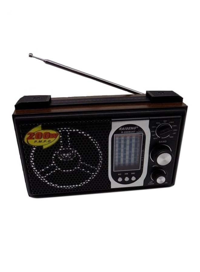 Raiseng Portable Radio R-2008UAT Black/Dark Brown - Image 1