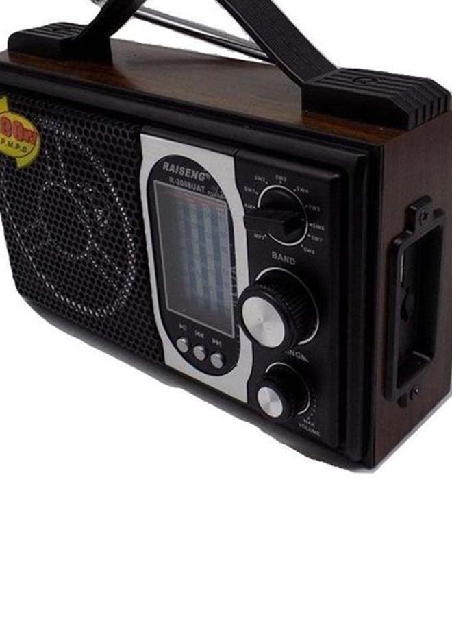Raiseng Portable Radio R-2008UAT Black/Dark Brown - Image 3