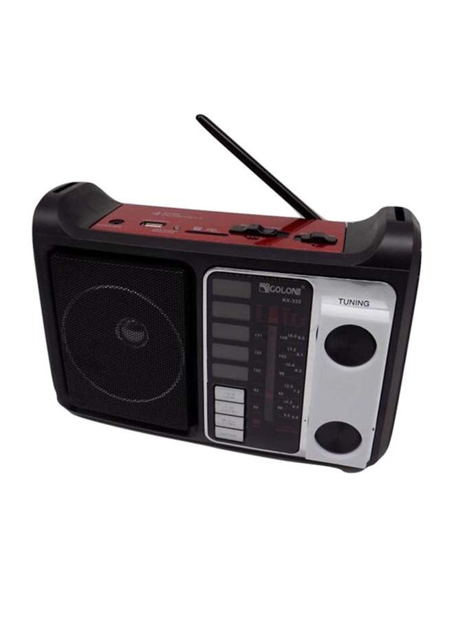FM Radio With Emergency Light RX-333 Black - Image 1