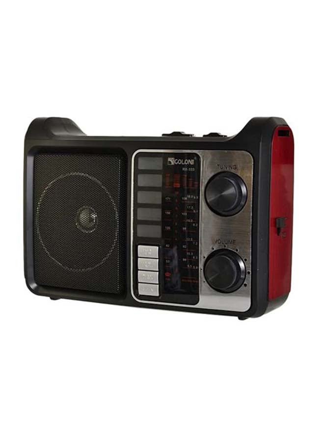 FM Radio With Emergency Light RX-333 Black - Image 2
