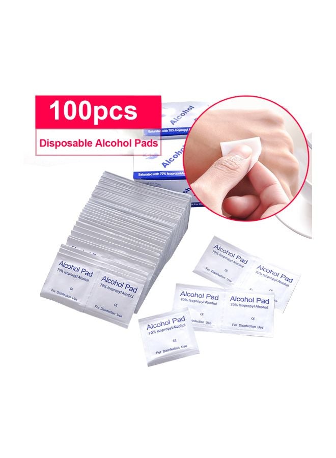 Generic 100-Piece Disposable Sterilized Alcohol-Cotton Pads Set  - Image 3