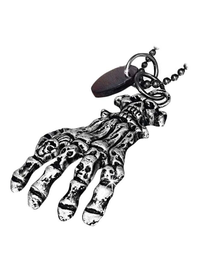 Metal Devil Hand Chain Necklace 
