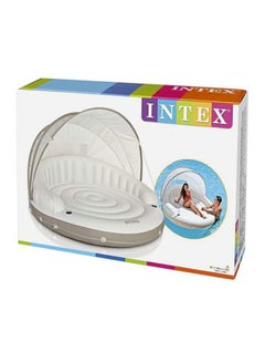 INTEX Inflatable Canopy Island Unique Designed Non-Toxic Sturdy Durability Pool Float 199x150cm  - Image 4