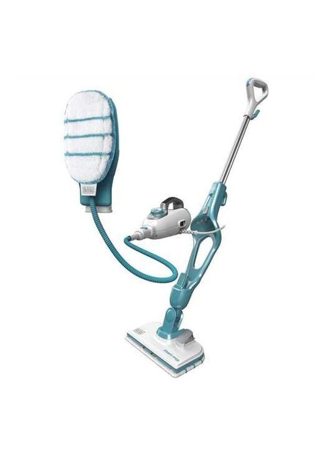 BLACK+DECKER - 15 In 1 Steam Mop 1300W With Steam Mitt 1300.0 W FSMH13151SM-B5 White/Blue - Image 1