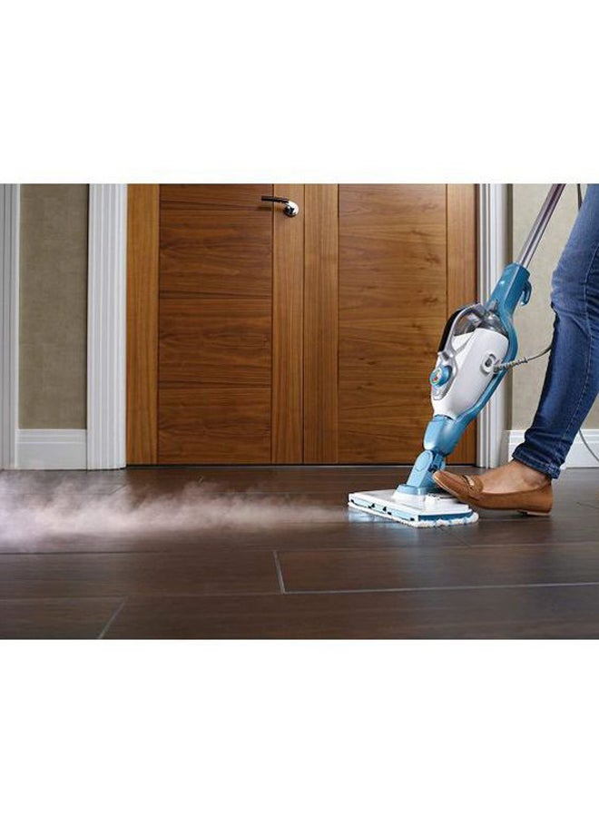 BLACK+DECKER - 15 In 1 Steam Mop 1300W With Steam Mitt 1300.0 W FSMH13151SM-B5 White/Blue - Image 1
