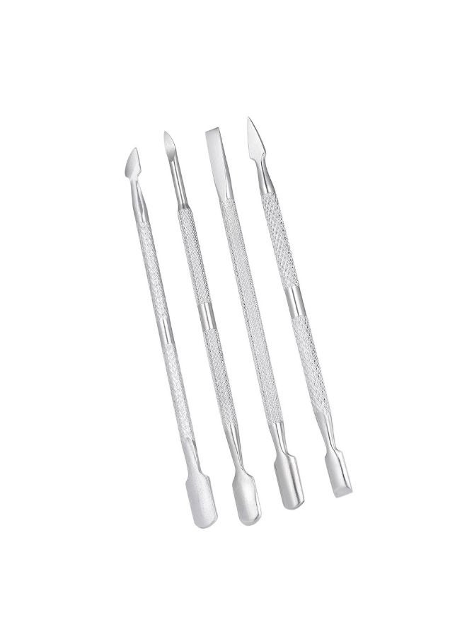 Generic 4-Piece Double-Ended Nail Pusher Silver  - Image 2