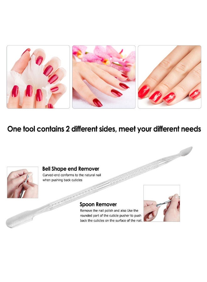 Generic 4-Piece Double-Ended Nail Pusher Silver  - Image 3