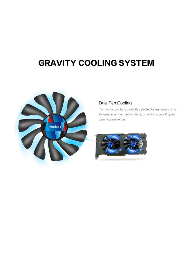 yeston D5 GAEA  Gravity Cooling System Graphic Card Black  - Image 2