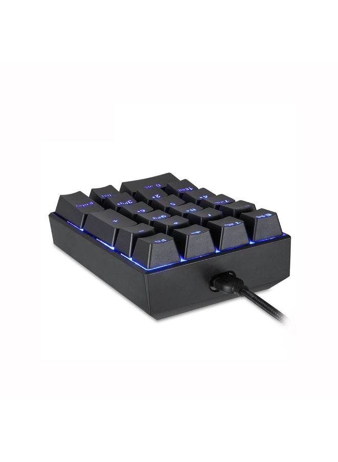 Motospeed 21-Key USB Wired Numeric Mechanical Backlight Keyboard Black  - Image 2