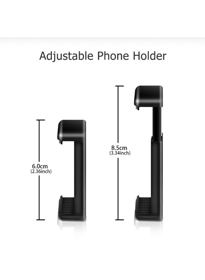 LED Ring Fill-In Lamp With Tripod Silver/Black - Image 2