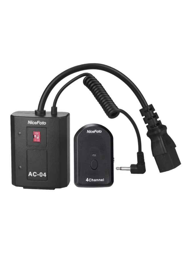 NiceFoto AC-04B Wireless Remote Flash Trigger With 6.35mm Adapter Black - Image 2
