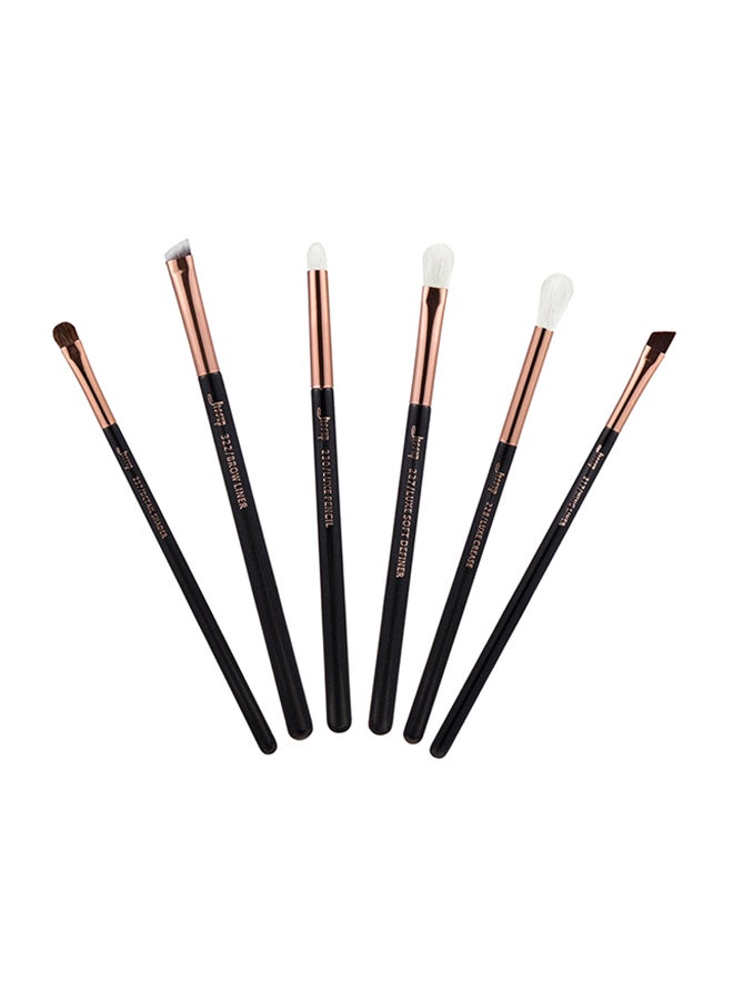 Jessup 8-Piece Cosmetic Brush Set Black 