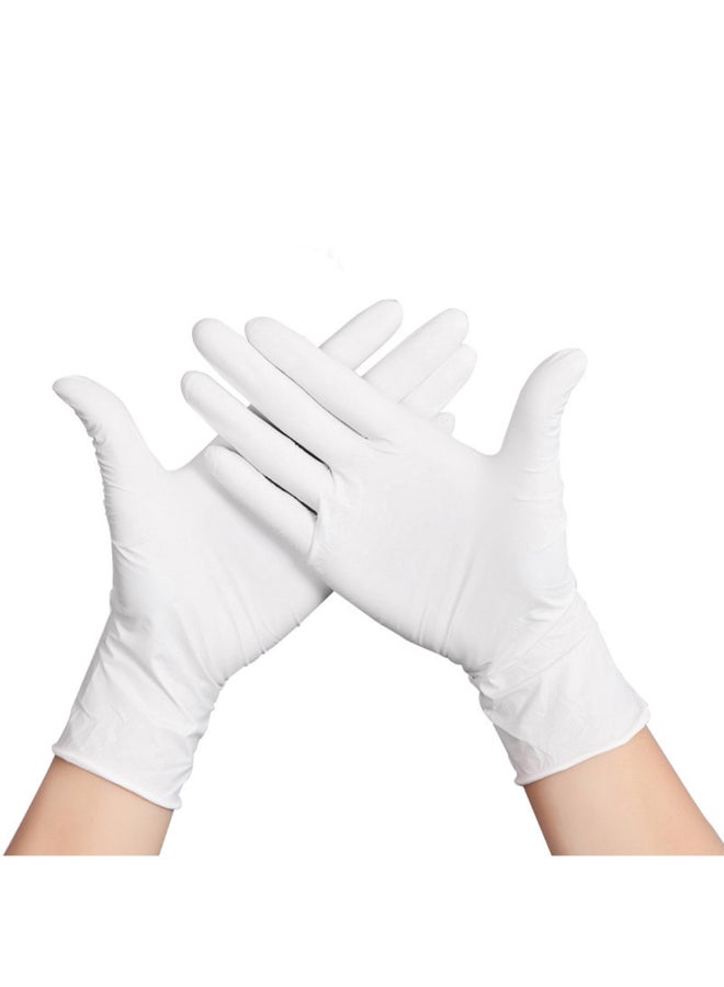 50-Piece Powder-Free Rubber Latex Stretchy Disposable Gloves - Image 3