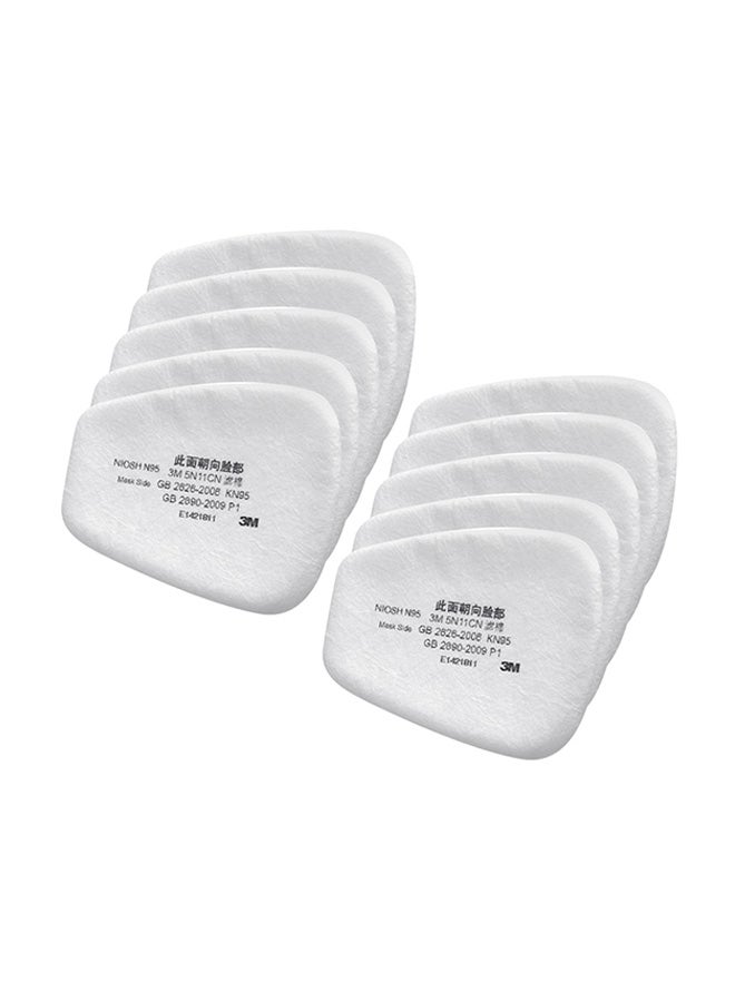 3M 10-Piece Particulate Cotton Filter For Gas Mask Respirator  - Image 1