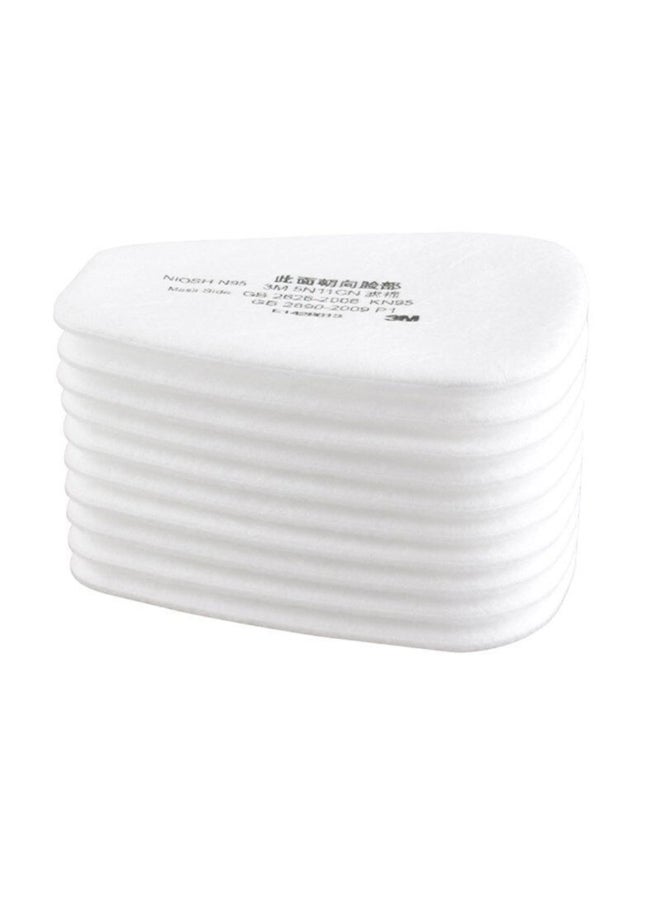 3M 10-Piece Particulate Cotton Filter For Gas Mask Respirator  - Image 2