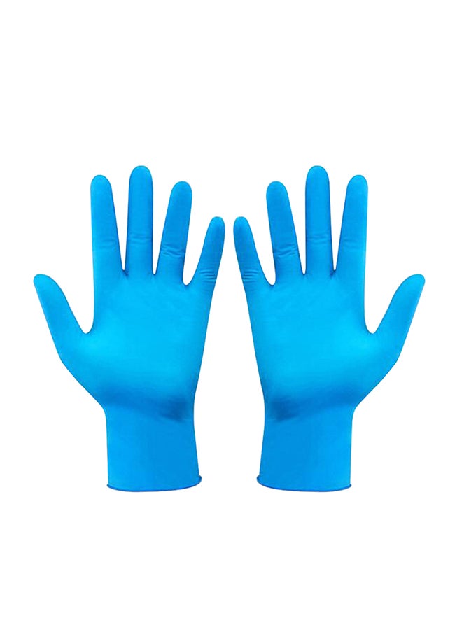 Portable Waterproof Anti-Slip Single Use Nitrile Glove Blue 22cm - Image 1