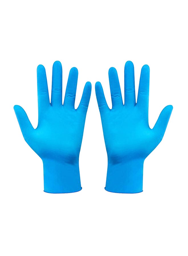 Portable Waterproof Anti-Slip Single Use Nitrile Glove Blue 22cm - Image 1