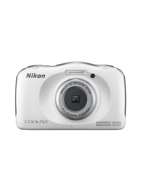 Coolpix W100 Point And Shoot Camera 3x Wide Optical Zoom-NIKKOR ED Glass Lens 13.2MP Waterproof With Built-in Wi-Fi, NFC And Bluetooth