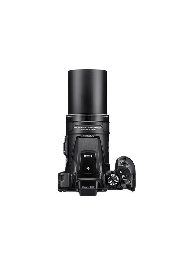 Coolpix P900 Point And Shoot Camera 83X Wide Optical Zoom-Nikkor Ed Glass Lens 16Mp With Vari-Angle Lcd Screen, Built-In Wi-Fi, Nfc Gps