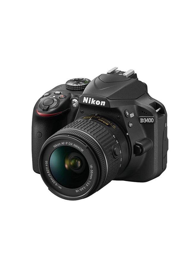 D3400 DSLR With AF-P DX NIKKOR 18-55mm f/3.5-5.6G VR Lens 24.2MP And Bluetooth