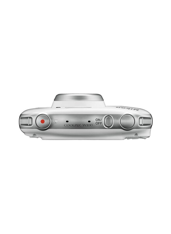 Nikon - Coolpix W100 Point And Shoot Camera 3x Wide Optical Zoom-NIKKOR ED Glass Lens 13.2MP Waterproof With Built-in Wi-Fi, NFC And Bluetooth - Image 1