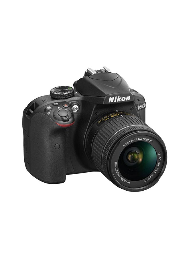 D3400 DSLR With AF-P DX NIKKOR 18-55mm f/3.5-5.6G VR Lens 24.2MP And Bluetooth