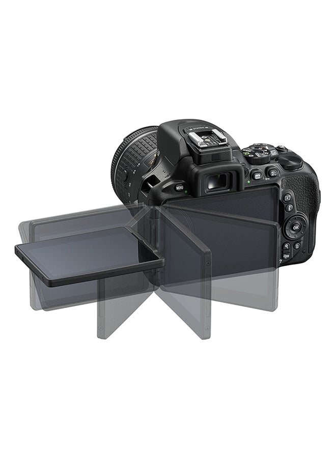 Nikon - D5600 DSLR With AF-P DX NIKKOR 18-55mm f/3.5-5.6G VR Lens 24.2MP , Built-in Wi-Fi, NFC, Bluetooth And Accessory Bundle - Image 1