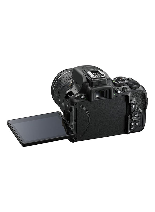 Nikon - D5600 DSLR With AF-P DX NIKKOR 18-55mm f/3.5-5.6G VR Lens 24.2MP , Built-in Wi-Fi, NFC, Bluetooth And Accessory Bundle - Image 1