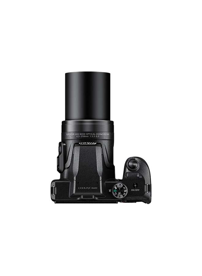 Coolpix B600 Point And Shoot Camera 60x Wide Optical Zoom-NIKKOR ED Glass Lens 16MP With Built-in Wi-Fi And Bluetooth